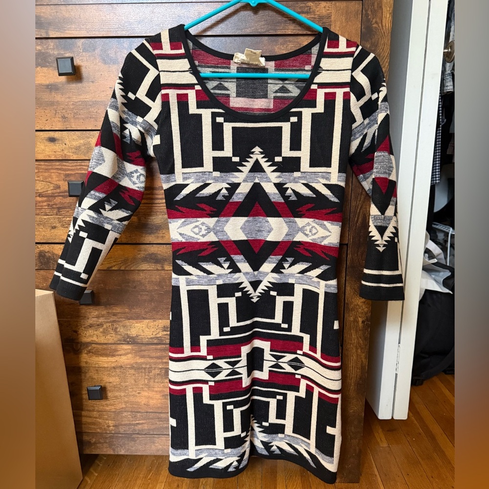 Denim & Supply by Ralph Lauren Geometric Patterned Dress size medium